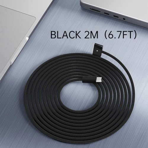 Revolutionize Your Charging with the 140 W USB-C to Magnetic 3 Cable – Ultimate High-Performance Power Delivery for Mac Book Air 2022/2023 & Pro 2023 (M2, M3) – 2 m Durable Braided Cord for Enhanced Flexibility & Robust Productivity – Seamless Universal Compatibility for Rapid Data Transfer and Fast Charging – Engineered for Daily Endurance with Innovative Magnetic Connector for Effortless Alignment and Reduced Port Wear