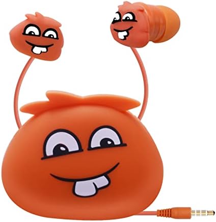 Vibrant Blue Monster Kids Earbuds with Mic – Fun Wired In-Ear Headphones for School & Play – Ultimate Back to School Gift for Boys and Girls, Superior Sound Quality, Lightweight Comfort, Includes Durable Storage Case for Easy Transport