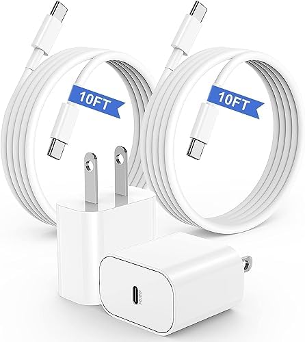 20 W USB-C Fast Charger for i Phone 16/15 Series & i Pad – 6 ft Type C to C Cable, High-Speed Wall Adapter for Optimal Performance, Compact & Durable Power Solution for Apple Devices – Experience Rapid Charging Anywhere
