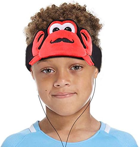 Crab-Themed Kids Headphones with Volume Limiting – Soft, Washable Fleece Headband for Safe and Comfortable Listening on the Go, Adjustable Fit for Growing Toddlers, Perfect for Music and Learning Adventures