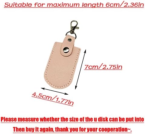 Stylish Pink Leather USB Flash Drive Case Set – 3 Durable Protectors for Safe Storage and Easy Access – Perfect for Women Who Love Chic Tech Accessories – Enhanced Compatibility & Speed for All USB Drives