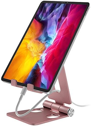 Aduro U-Rise XL Foldable Aluminum Tablet & Phone Stand – Versatile Adjustable Holder for i Phone, i Pad Pro, Nexus, and E-Readers (4-12″) – Premium Stability, Ergonomic Design, and Portable Convenience for Home & Office Use