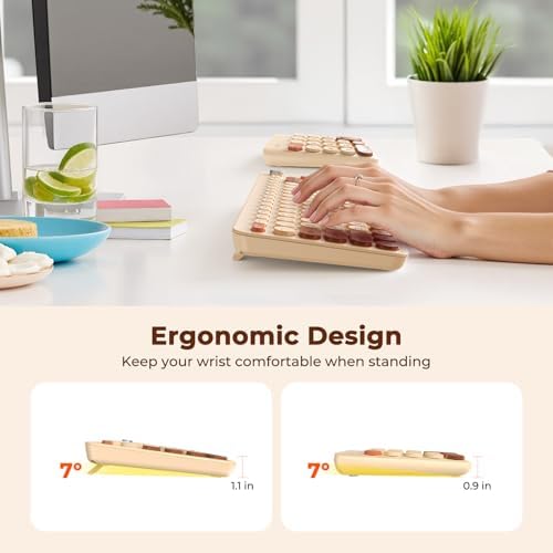 Vibrant Wireless Split Ergonomic Keyboard with Mini Numeric Keypad – Portable Bluetooth Computer Accessory for Accountants and Left-Handed Users – Enhance Your Workspace Comfort and Speed