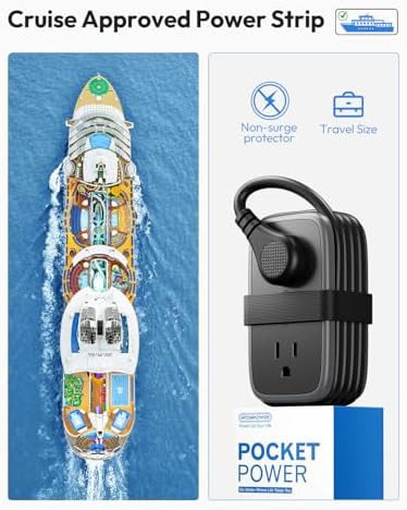 NTONPOWER GAN Ultra 65 W USB Fast Charging Station – Versatile 7-in-1 Travel Power Strip with 3 AC Outlets & 4 USB Ports (2 USB-C) – Compact 4 ft Extension Cord for Seamless Connectivity – Ideal Cruise Essential for Mac Book & i Phone – Rapid Charging & Surge Protection Included