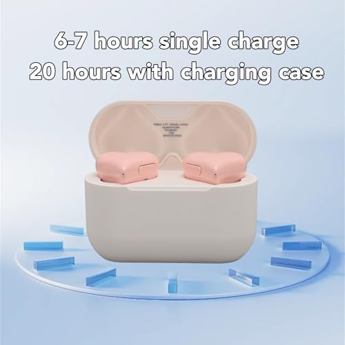 Heart-Shaped Bluetooth 5.3 Earbuds for Couples – Stylish Purple Wireless Earphones with Exceptional Hi-Fi Stereo Sound, Advanced Noise-Canceling Technology, and Portable Charging Case for Active Lifestyles and Romantic Escapes