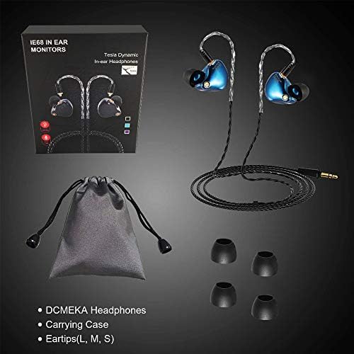 Professional-Grade Wired Earbuds for Musicians – Noise Isolating IEM Headphones with Bass-Driven Audio, MMCX Connector for Enhanced Compatibility, Includes Durable Carry Case & Customizable Ear Tips for Optimal Fit – Perfect for Singers, Drummers, and Live Performances