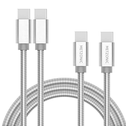 High-Performance 6.6 Ft USB C Cable 2 Pack – Metal Braided Type C Charging Cord for 65 W Fast Charge & 480 Mbps Data Transfer – Ultimate Durability and Compatibility for All USB-C Devices
