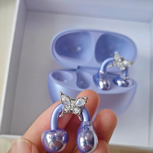 Elevate Your Audio Style with Chooseyo’s Butterfly Rhinestone Clip-On Earbud Accessories – Chic Zirconia-Studded Embellishments for Effortless Earphone Personalization and DIY Glamour, Ideal for Fashion-Forward Tech Enthusiasts and Elegant Decoration.
