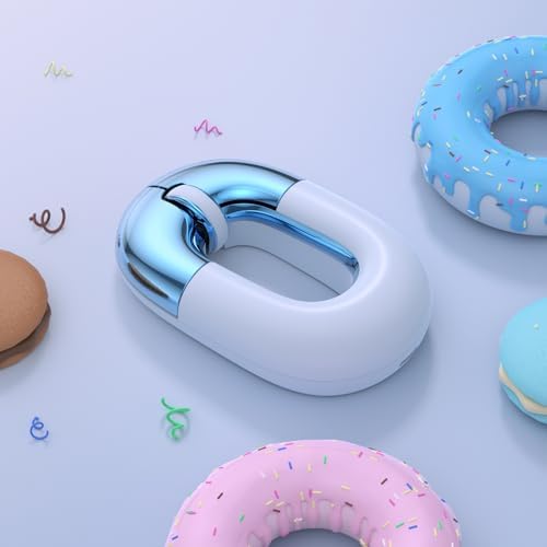 Charming Macaron Dual Mode Wireless Charging Mouse – Sweet Donut Design for Effortless Travel, Silent Operation & 1200 DPI Precision – Perfectly Compatible with PC, Mac & Laptops (Pink) – Elevate Your Workspace with Style and Functionality
