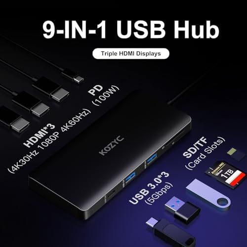 Transform Your Workspace with the USB C to Dual HDMI Adapter – 4 K 60 Hz Display Extender for Mac Book, Dell XPS & Samsung Galaxy S9 – Ultimate Solution for Multitasking Professionals & Gamers – MST Mode Ready for Seamless Windows Integration – Chic Green Design for Modern Aesthetics – Elevate Streaming, Presentations & Gaming with Stunning Visual Clarity – Compact & Durable for On-the-Go Connectivity