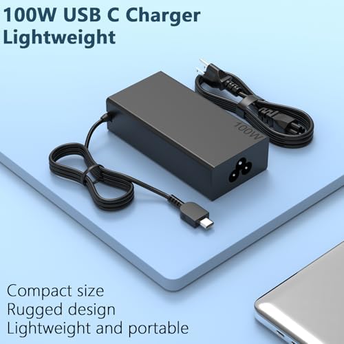 OSISZI 100 W USB-C Laptop Charger – Ultimate Universal Power Solution for 16” G6, G7 & More | Rapid Charging with Advanced Safety Protection for Reliable Performance | Perfect for Students, Professionals, and On-the-Go Users | Enhance Your Device Efficiency and Productivity