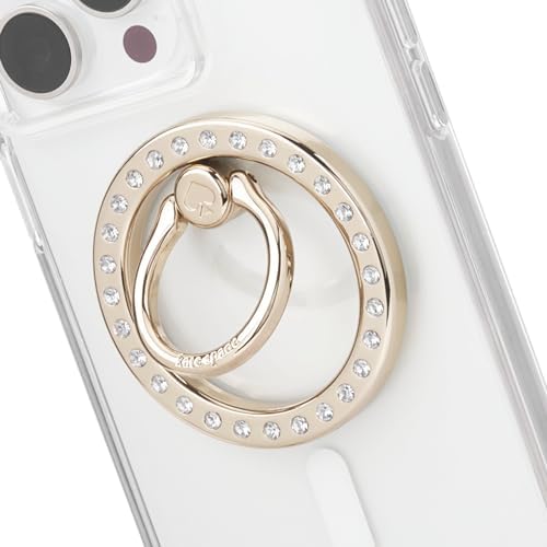 Transform Your Mobile Experience with the kate spade new york Tortoiseshell Magnetic Phone Ring Grip & Stand – Stylish, Removable & Mag Safe Compatible for Ultimate Convenience and Secure Handling