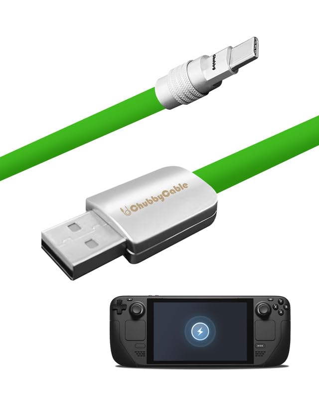 Ultimate 100 W USB Type C Fast Charging Cable for Steam Deck – 6.6 ft Durable Silicone Charger with Tangle-Free Design, Ideal for Gamers & Tech Lovers, Superior Power Delivery for All USB-C Devices