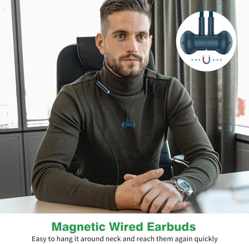High-Fidelity USB C Wired Earbuds for Samsung and i Phone – Ergonomic Type C Stereo Earphones with Microphone, Volume Control & Magnetic Design for Ultimate Comfort – Enhance Your Audio Experience on Android Devices & i Pads in Sleek Black