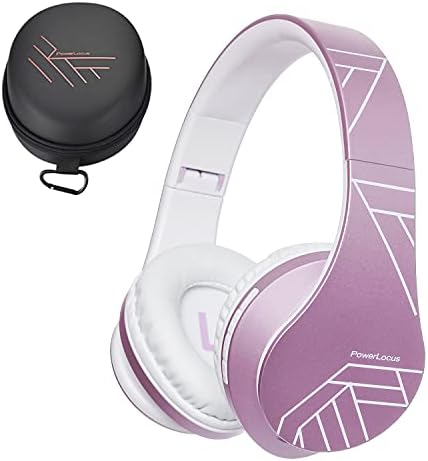 Unleash Exceptional Audio Quality with Power Locus Wireless Bluetooth Over-Ear Headphones – Lightweight, Foldable Design with Luxurious Memory Foam Ear Cushions, Integrated Microphone, Multi-Device Compatibility, Micro SD/TF Card Support & FM Radio – Perfect for Noise Cancellation, Effortless Connectivity, and All-Day Comfort for i Phone, Android, PC, Tablet, and TV Users