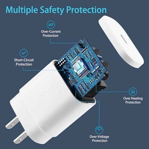 30 W USB-C Fast Charging Block with 10 FT Type C Cable – Ultimate Charging Solution for i Phone 16/15 Series and Beyond – Compact, High-Efficiency Power Adapter for Home and Travel Use – Safe and Reliable Device Charging