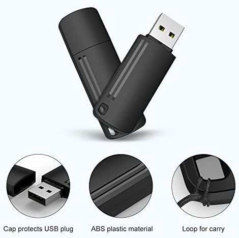 KEXIN 64 GB USB Flash Drive Pack – 10 Durable USB 2.0 Thumb Drives for Effortless Data Storage and Transfer – Perfect for Professionals and Students on the Go