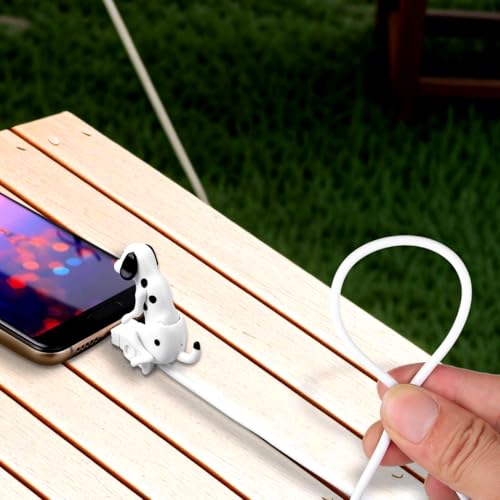 HOMSFOU Creative Puppy Cable Organizer – Durable Metal Dog-Shaped Charging Holder for Effortless Tangle-Free Cable Management, Lightweight & Playful Tech Accessory Perfect for Home Office Décor and Dog Enthusiasts