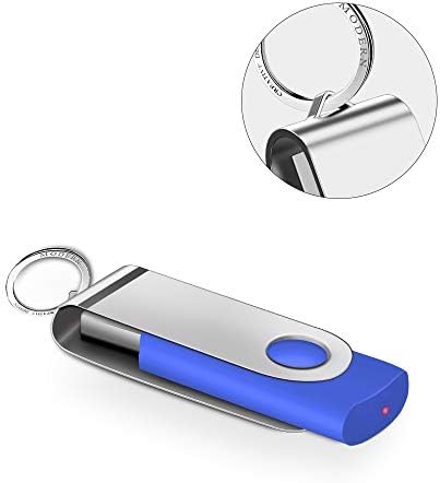 Vibrant 64 GB USB Flash Drive Pack – 5 Colorful Metal Swivel Thumb Drives with LED Indicator & Lanyards for Easy Portability – Ideal for Students & Professionals Seeking Reliable Data Storage Solutions