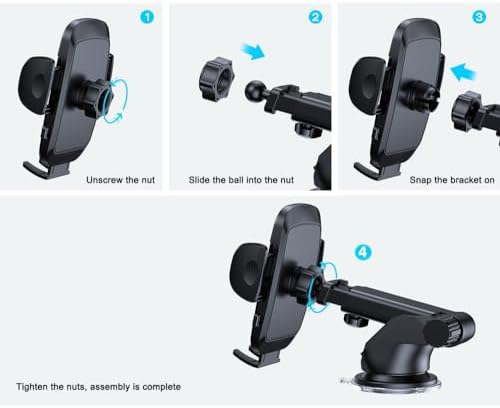 Ford-Compatible Adjustable Car Phone Holder Mount – Ultimate Accessory for F150, Maverick, Bronco, Ranger, Explorer & More – Secure Stability for Hands-Free Navigation & Calls – Ideal for Safety-Conscious Drivers Seeking Effortless Convenience and Efficiency