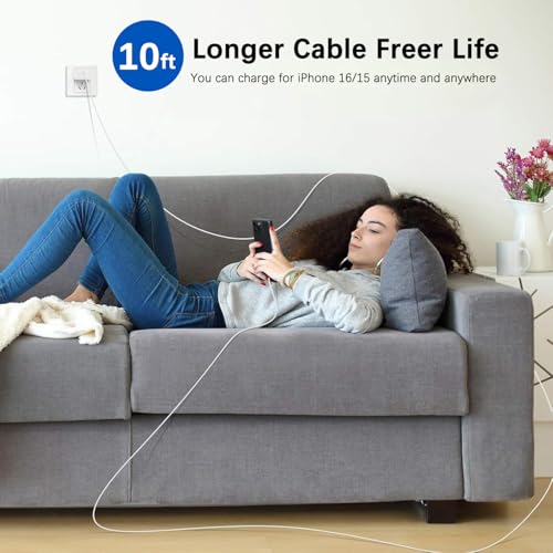 Ultra-Fast 20 W i Pad Power Adapter & 10 FT USB-C Cable Combo – Essential Charger for i Pad Pro, Air, Mini & 10 – Maximize Productivity with Lightning Speed Charging and Extended Flexibility for Apple Devices Experience groundbreaking charging efficiency with our Ultra-Fast 20 W Power Adapter paired with a 10 FT USB-C cable, meticulously designed for seamless compatibility with i Pad Pro (11, 12.9), i Pad Air (5 th/4 th), i Pad Mini 7, and i Pad 10. This compact wall charger delivers rapid power replenishment, ensuring your devices are ready to go in record time. The generous 10 FT cable grants you the freedom to use your i Pad comfortably while charging, whether at home, in the office, or on the move. Crafted from premium materials, this charger is built for long-term durability, making it the ultimate accessory for i Pad users seeking both reliability and performance. Elevate your charging experience today with this indispensable solution that fuses innovative technology with user-centric design.