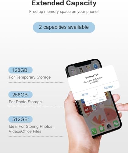 High-Speed 512 GB MFi Certified USB 3.0 Flash Drive – Versatile 4-in-1 External Storage for i Phone, i Pad, Android & PC – Effortless Photo & Video Transfer, Secure Backup, and Enhanced Memory Expansion – Stylish Pink Design