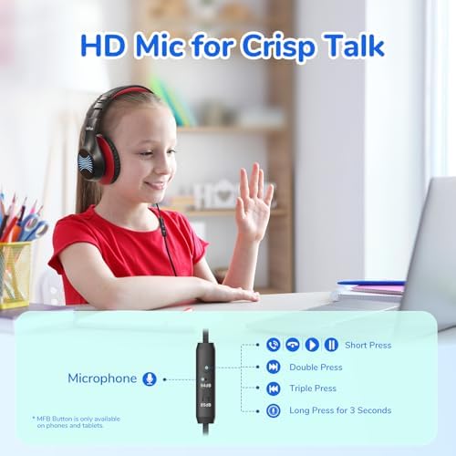 Transform Your Child’s Audio Adventures with Ear Fun K3 Kids Over-Ear Headphones – Engineered for Safe Listening with Volume Limiting, Exceptional HD Stereo Sound, and Travel-Friendly Foldable Design in Vibrant Blue – Ideal for School, Stylish for Every Young Explorer with Enhanced USB-C Compatibility!