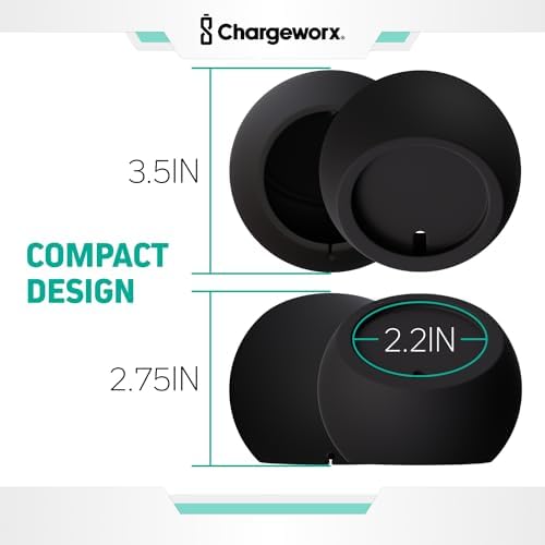 Magnetic Charging Stand, Premium Spherical Silicone Phone Stand, Wireless and Portable, Compatible with MagSafe iPhone 16/15/14/13/12 Series and MagSafe Chargers, Black – Enhanced Compatibility and Speed