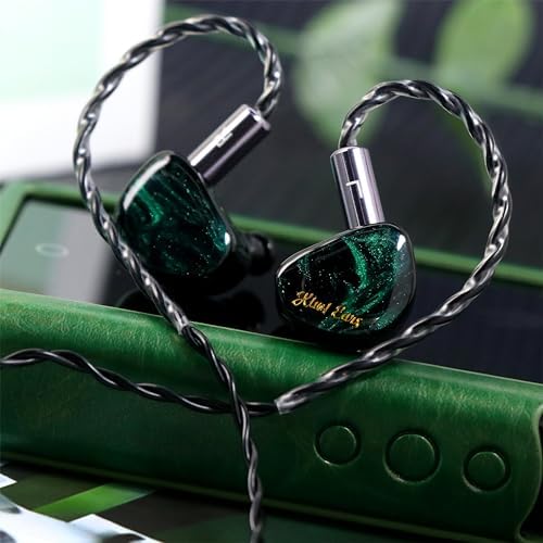 Linsoul Kiwi Ears Cadenza IEMs – Premium 10 mm Beryllium Dynamic Driver Earbuds with 3 D Printed Comfort, Detachable 0.78 2 Pin Cable, and Striking Green Design – Exceptional Sound Precision for Audiophiles and Musicians Seeking Unparalleled Listening Experiences