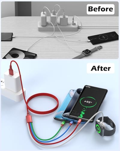 Upgrade Your Charging Game with the 4-in-1 Smartwatch Charger: 20 W USB C/A PD Block for Fast Power Delivery – Compatible with Ultra, Series 10/9/8/7/6/SE2/5/4/3/2 & Galaxy S23 – 4 FT Flexible Cable for Optimal Convenience – Compact & Durable Design Perfect for Home, Office, and Travel – Enhanced Compatibility for Uninterrupted Performance