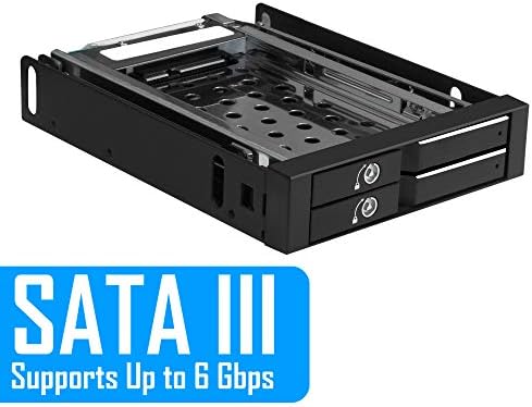 Kingwin Universal Hot Swap Mobile Rack for 2.5” & 3.5” SSD/HDD – Effortless Internal Tray-Less SATA Hard Drive Backplane Enclosure with 6 Gbps Support for SATA I/II/III & SAS I/II – Ultimate Flexibility and Enhanced Data Transfer Speed for Efficient Storage Management