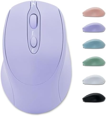 Sleek Silent Rechargeable Wireless Mouse – Ergonomic Light Green Design for Laptop, i Pad, Mac Book, Surface Pro, and More – Perfect for Travel and Everyday Use with Dual Mode Bluetooth Compatibility