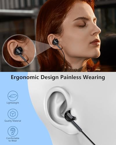 Dual Pack USB C Earbuds – High-Performance Wired Headphones for i Phone 16 & Samsung Galaxy S Series – Immerse in Crystal Clear Sound with Built-In Microphone & Intuitive Controls – Ultra-Lightweight Ergonomic Design for Extended Comfort – Rapid USB Type C Connectivity for Effortless Audio Experience and Exceptional Durability