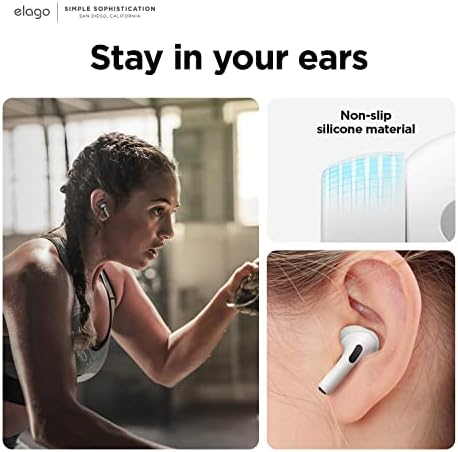 Custom Fit Silicone Ear Tips for Air Pods Pro 2 – 6 Pairs in Large, Medium, and Small Sizes – Superior Comfort and Noise Isolation – US Patent Protected – Essential Accessory for Apple Earbuds Enthusiasts