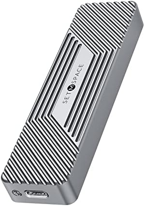 Ultra-Fast M.2 SSD Enclosure – Supports NVMe 10 Gbps & SATA 6 Gbps | USB 3.1 Gen 2 with 5.9″ Cable | Versatile for 2230, 2242, 2260, 2280 SSDs | Enhanced UASP Performance | Durable Design for Optimal Heat Dissipation | Perfect for Upgrading Laptops & Portable Storage Solutions