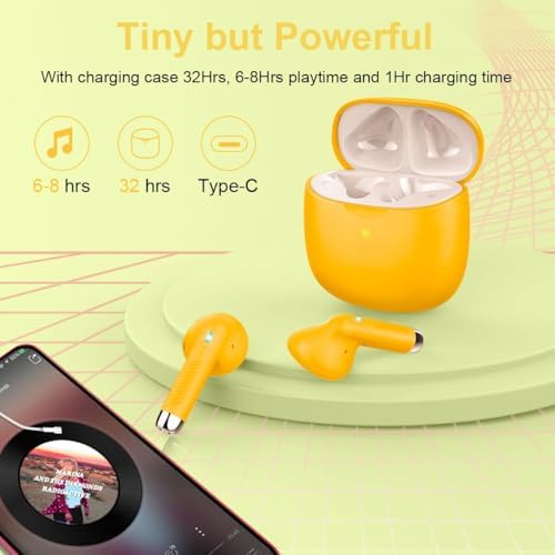 Discover the Ultimate Pink Bluetooth 5.4 Earbuds – Premium Noise Cancellation, IP7 Waterproof Design for Active Lifestyles, Up to 32 Hours Playtime, Perfect for Fitness Buffs and Frequent Travelers, Effortlessly Syncs with Android & i OS Devices
