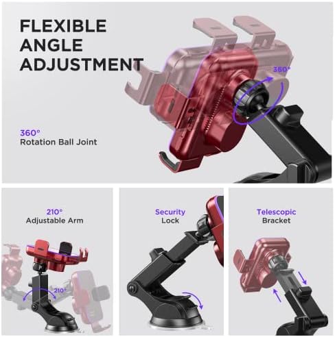 High-Speed Wireless Car Charger with Auto-Clamping Phone Mount and RGB Backlight – 15 W Qi-Compatible Charging for i Phone 15, 14, 13, 12 Mini, Pro Max, 11, XR, X, Samsung Galaxy S23 Ultra, S22, S21+ – Sleek Silver Design for Enhanced Aesthetics and Safety on the Road