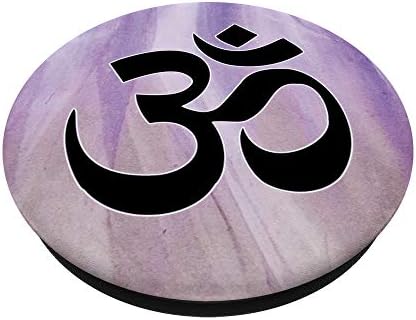 Om Yoga Design Expandable Phone Grip – Mindful Pop Socket for Yoga Enthusiasts – Lightweight, Durable Accessory for Enhanced Device Compatibility and Serene Meditation Experience