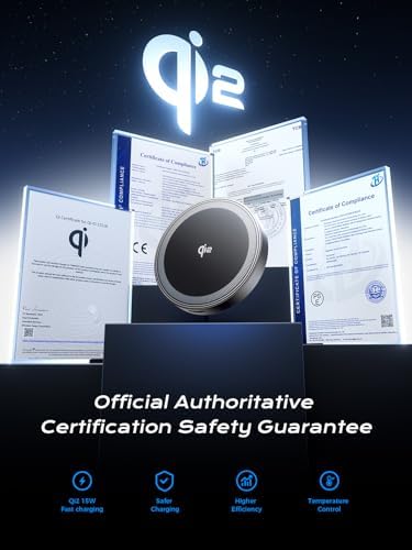 THREEKEY Mag Safe Car Charger & 360° Rotating Phone Holder – Qi2 Wireless Charging Solution for i Phone 16-12 Series & Galaxy S25 Ultra – Retractable Arm Design for Ultimate Convenience and Enhanced Compatibility – Durable Magnetic Mounting System for Secure Device Placement