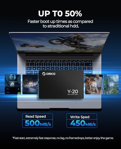 Upgrade Your Storage with ORICO 128 GB SATA SSD – High-Speed 2.5 Inch Internal Solid State Drive for Desktops, Laptops, and NAS – Blazing Read Speeds up to 500 MB/s, Perfect for Gamers and Professionals Seeking Enhanced Performance and Reliability