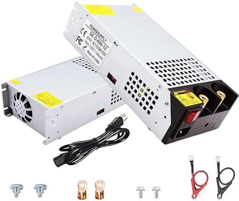 High-Performance 12 V 50 A AC to DC Power Supply – 600 W Universal Switching Converter for LED Strip Lights, CCTV Systems & RV Applications – Enhanced Safety Features & 110 V/220 V Compatibility for Reliable Power Delivery