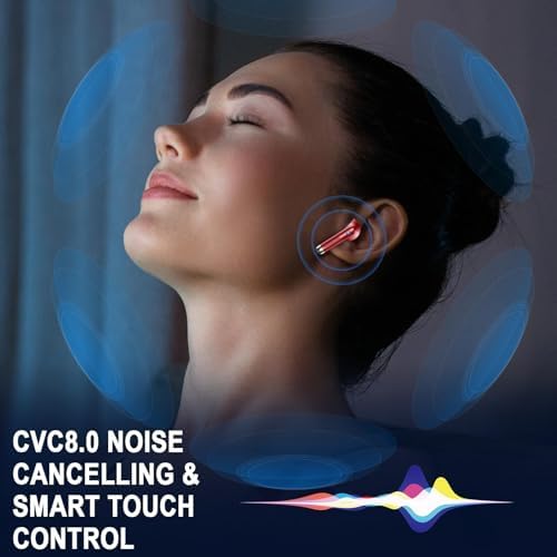 Elevate Your Audio Experience with Jxrev Wireless Earbuds: Advanced Bluetooth 5.4 Connectivity, Exceptional Active Noise Cancellation, and 40-Hour Battery Life – Perfect In-Ear Companion for Audiophiles and Busy Professionals Seeking Unmatched Sound Quality and Comfort