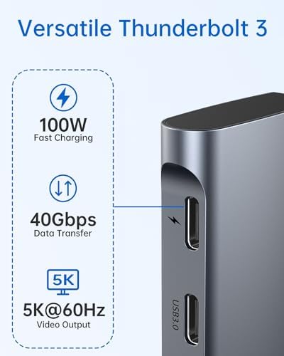 Revolutionize Your Workspace with the Ultimate 13-in-1 USB C Docking Station – Dual Monitor Multiport Adapter for Seamless Triple Display, Featuring 2 HDMI, Display Port, 8 USB Ports, Gigabit Ethernet, and Audio Output – Perfect for Mac Book, Dell, HP, Lenovo Think Pad, and Surface – Unmatched Performance and Connectivity for Enhanced Productivity