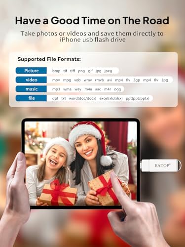 512 GB USB Flash Drive for i Phone & i Pad – Effortless Photo and Video Backup, Multi-Compatible Storage Solution for Android and PC, Plug & Play Convenience, High-Speed Data Transfer, Stylish Dark Gray Design – Your Ultimate Memory Management Accessory