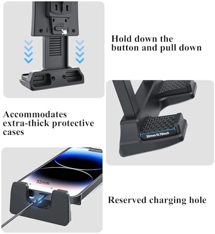 OHLPRO Heavy-Duty Car Tablet Holder – Versatile Mount for i Pad & Samsung Galaxy Tabs (5″-13″) – Ideal for Trucks, Business Presentations & Home Use – Adjustable Viewing Angles with Secure Drill Base for Ultimate Stability and Convenience