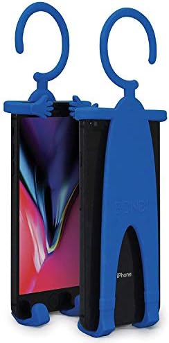 Ultimate Bondi Plus Flex Adjustable Phone Holder & Stand – Flexible Silicone Mount for Cars, Bikes & Desks – Compatible with Large Smartphones up to 6.75″ – Perfect for i Phone Xs, XR, 11, SE & Samsung Galaxy S10, S20 – Convenient Hands-Free Navigation & Streaming – Durable, Lightweight Design in Blue