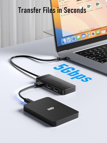 Elevate Your Productivity with the Lemorele 6-in-1 Dual Monitor Docking Station – Ultimate USB C Hub Adapter Featuring Dual 4 K HDMI, Lightning-Fast 5 Gbps USB 3.0 Ports, and 100 W Power Delivery for Laptops like Dell, Lenovo, HP, Mac Book, and Surface – Effortless Plug and Play Connectivity for a Streamlined Workspace Experience