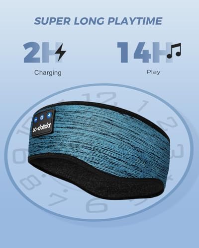 Revolutionary Wireless Sleep Headband with HD Sound: Ultimate Comfort Bluetooth Earphones for Relaxation, Fitness, and Travel – Sweat-Resistant Eye Mask for Active Lifestyles and All-Night Use