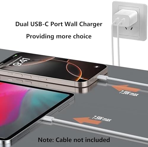20 W USB C Fast Charging Block 3-Pack for Apple Devices – Compact Wall Adapter for i Phone 11-16, Apple Watch & i Pad – Sleek Purple Design for Enhanced Portability and Efficiency – Universal Compatibility for Optimal Performance