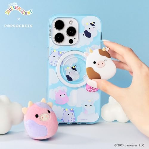 Squishmallow-Inspired Mag Safe Phone Grip & Kickstand – Secure Magnetic Attachment for Effortless Hands-Free Use and Wireless Charging – Stylish Pop Socket Accessory to Elevate Your Mobile Experience with Fun Design and Ultimate Convenience
